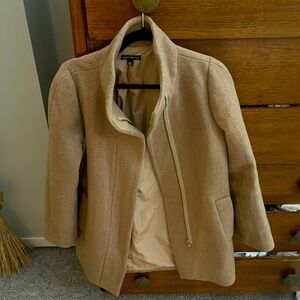 J.Crew Wool Coat Tan Women’s size 6